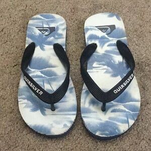(Used)Quick Silver rubber flip flop kids
